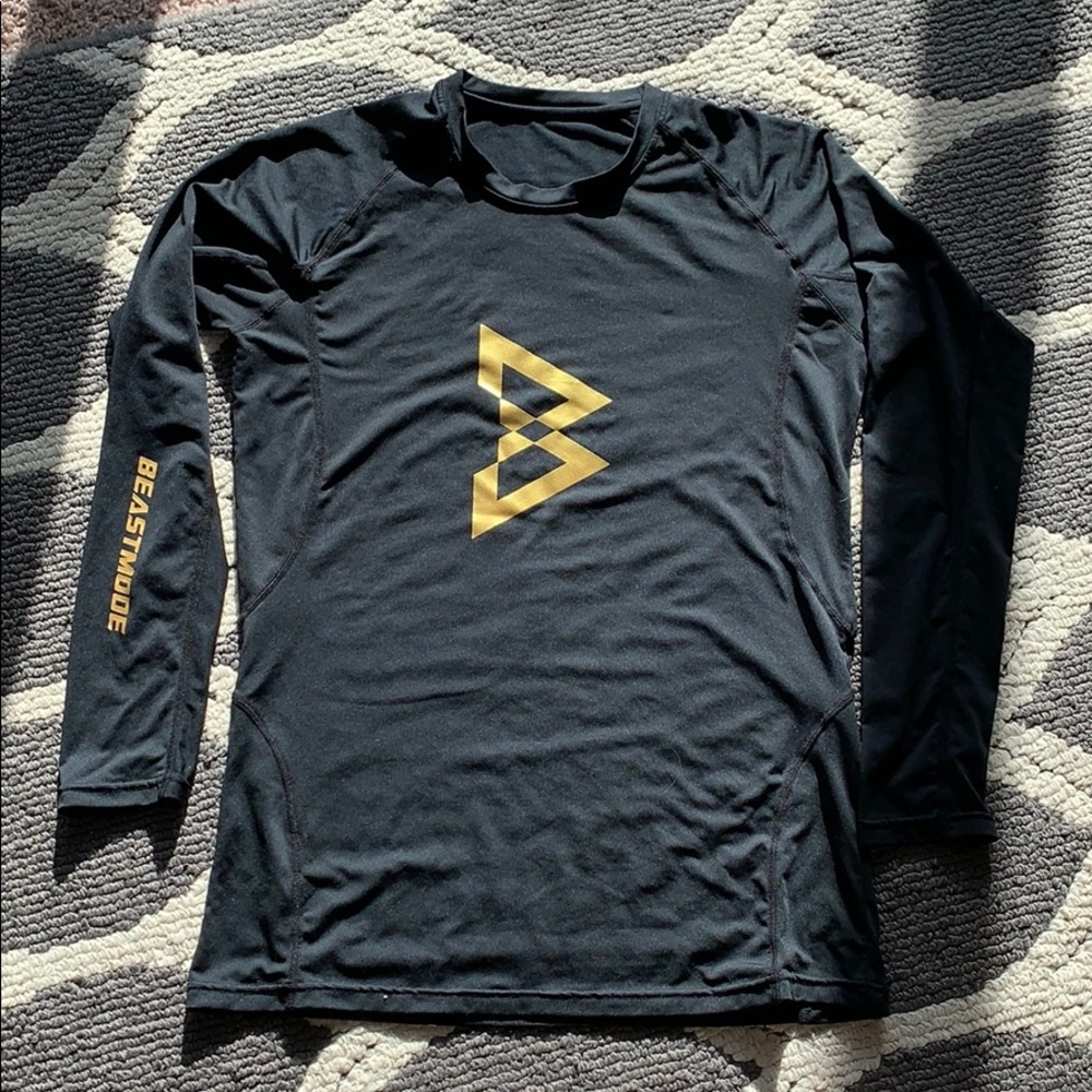 Medium Black “BeastMode” Compression Long-sleeve